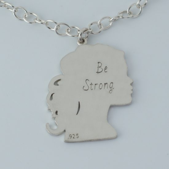 Be Strong Sterling Silver Necklace
