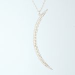 Crescent Moon Necklace (Silver)