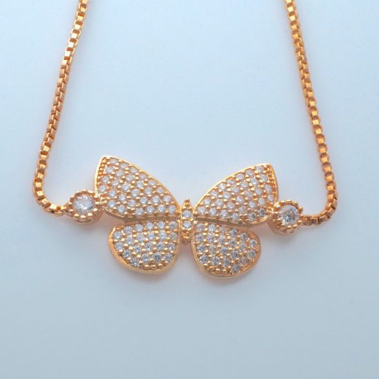 Butterfly Bracelet (Rose Gold)