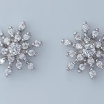 Glitter Burst Earrings (Silver)