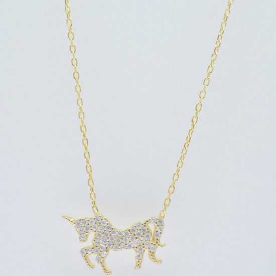 Unicorn Necklace (Gold)