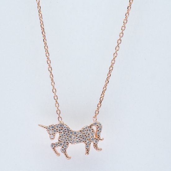 Unicorn Necklace (Rosegold)