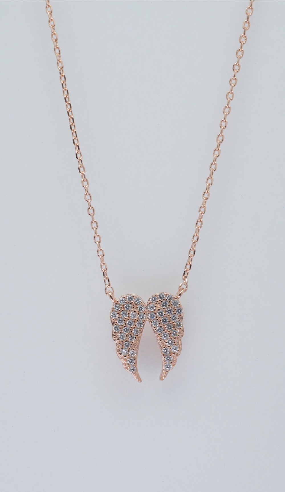 Angle Wing Necklace (Rose Gold)
