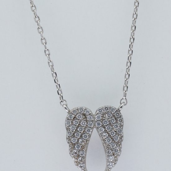 Angle Wing Necklace (Silver)