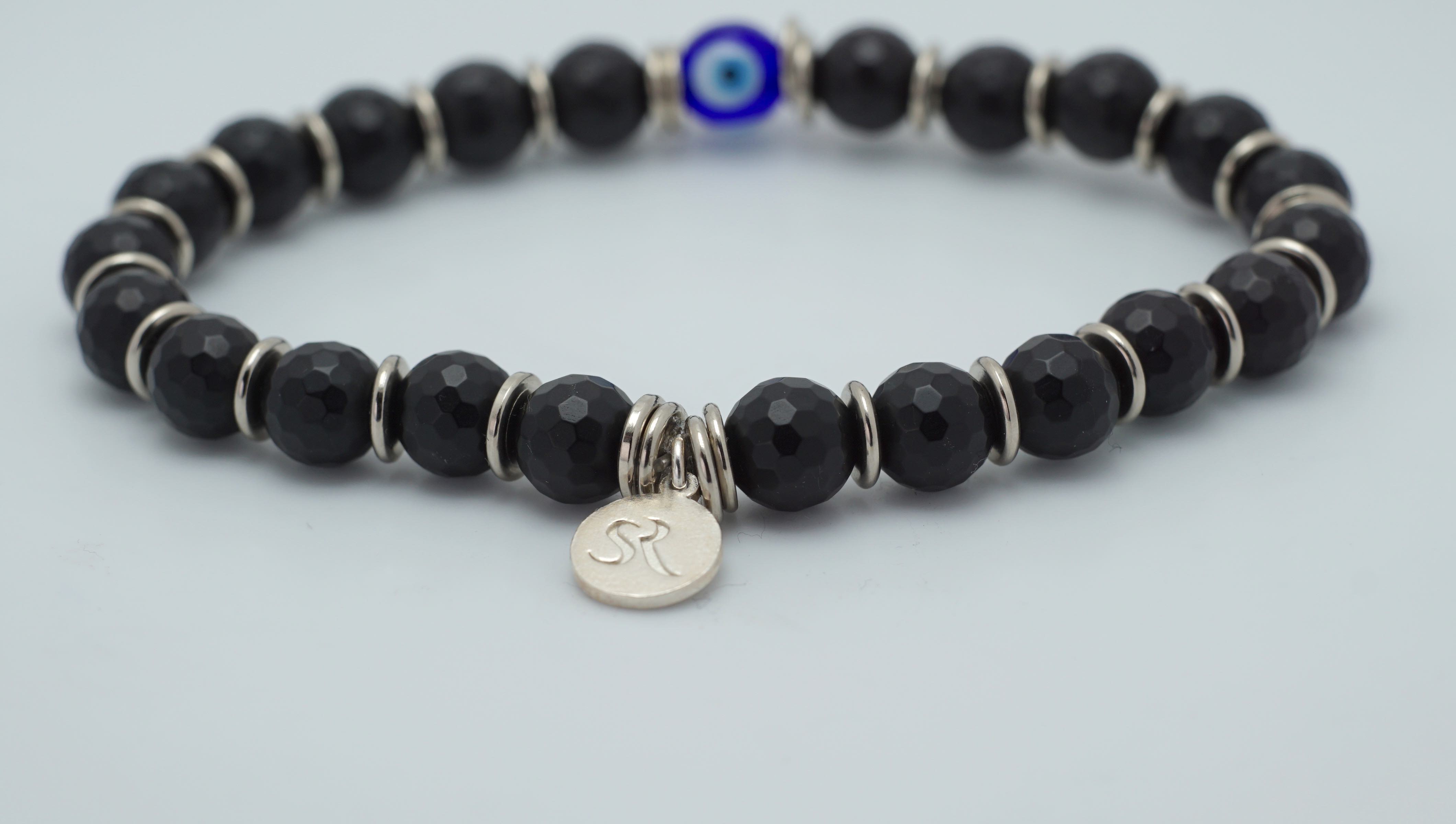 Black Agate Round Crystal Bracelet | Buy Online Crystal Stone Bracelets —  Vastustoreonline