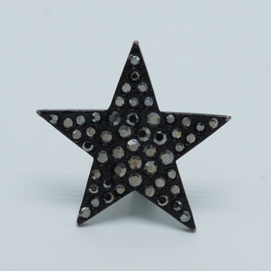 Black Solo Star Ring side front