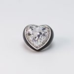 black heart ring front