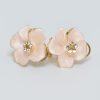 Peach Flower Earrings