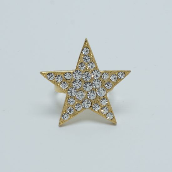 Silver Solo Star Ring Front