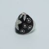 shell star flat ring black side