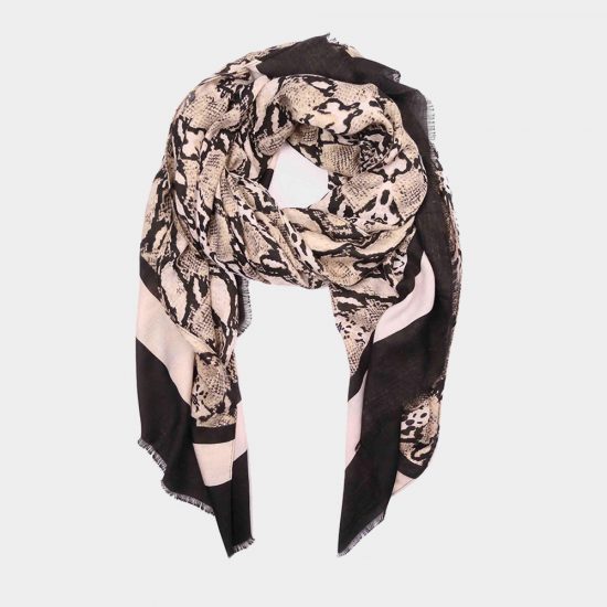 snake print scarf