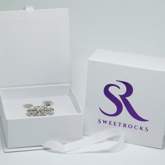 Snowflake Gift Set silver ring and earrings