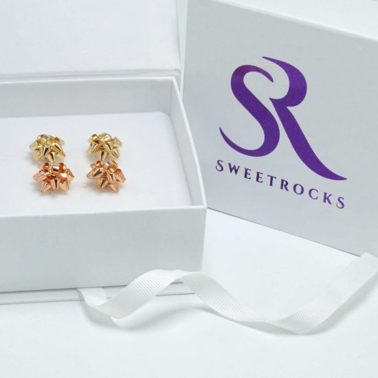Gold Earrings Gift Box