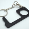 Touch Less Door Opener and Button Push Keychain Matte Black