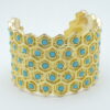 Gold Turquoise Cuff