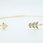 Heart Arrow Bracelet in Gold