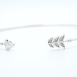 Heart Arrow Bracelet in Silver
