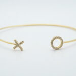 XO with Love Bracelet in Gold