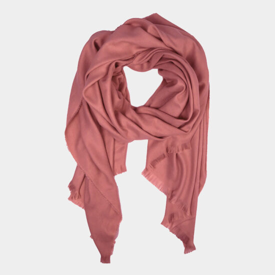 Solid Oblong Scarf in Dust Pink