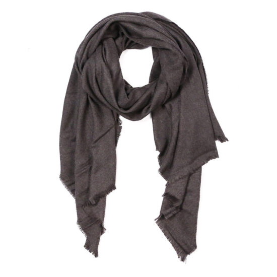 Solid Oblong Scarf in Black