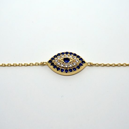 Evil Eye Bracelet in Gold