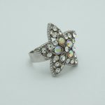 Star on Star Crystal Ring Side View