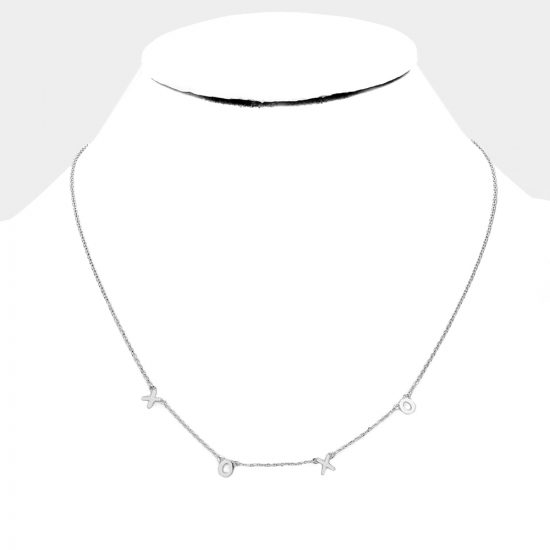XOXO Necklace in Silver