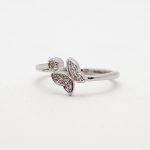 Floating Butterfly Ring in Silver