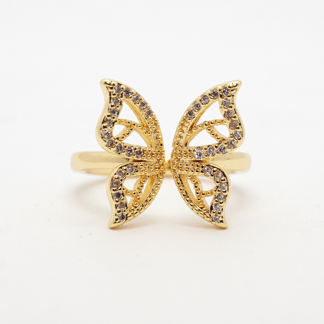Open Butterfly Ring in 18k Gold Plated