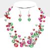 Jingle Bell Necklace on Stand