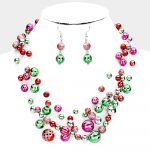 Jingle Bell Necklace on Stand
