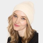 Solid Ribbed Cuff Beanie Ivory