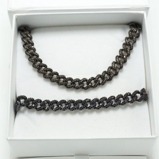 Cuban Link Necklace and Bracelet Set