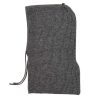 Solid Knit Drawstring Snoodie Grey