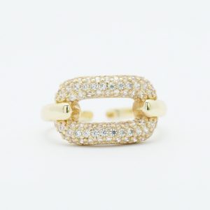 Buckle Ring 18k Gold Dipped