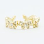 Butterfly Band Ring 18k Gold Dipped