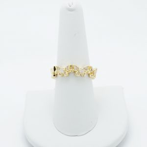 Butterfly Band Ring 18k Gold Dipped
