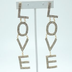 LOVE Earrings Gold