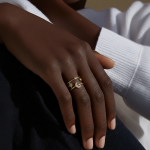 Moon Star Ring on Model