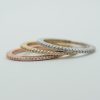 Eternity Band Ring Stack