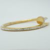 Nail Crystal Bracelet in Gold