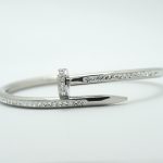 Nail Crystal Bracelet in Silver