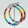 Rainbow Bamboo Earrings