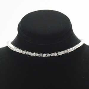 Tennis Necklace in Silver