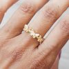 Butterfly Band Ring 18k Gold Dipped - Image 3