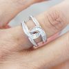 Crystal Twist Ring (Silver) - Image 2