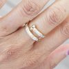 Crystal Wrap Nail Ring (Gold) - Image 3