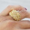 Love Knot Ring in Gold on Finger