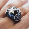 Shell Star Bubble Ring (Black) - Image 2