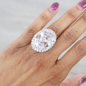 Ultimate Engagement Ring on Finger